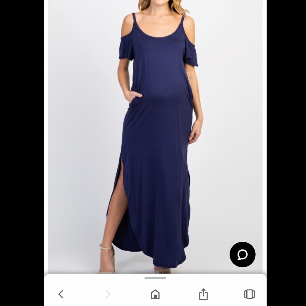 Pinkblush Cold Shoulder Maternity Maxi